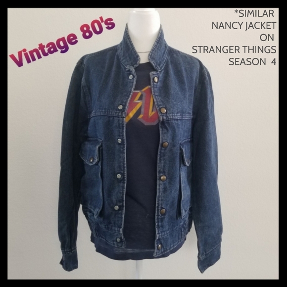 VINTAGE 80's Jeans Jacket - Picture 5 of 15